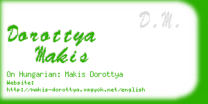 dorottya makis business card